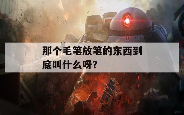 那个毛笔放笔的东西到底叫什么呀？