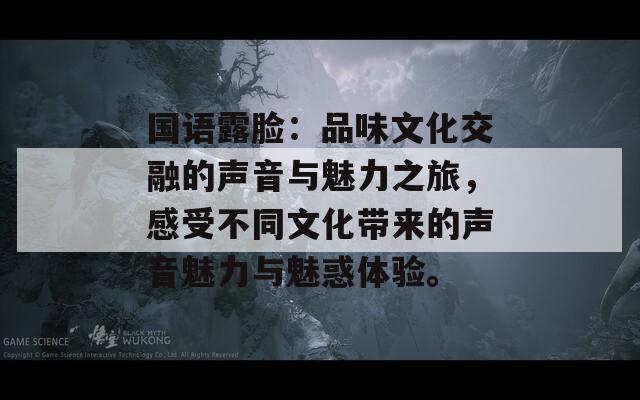 国语露脸：品味文化交融的声音与魅力之旅，感受不同文化带来的声音魅力与魅惑体验。