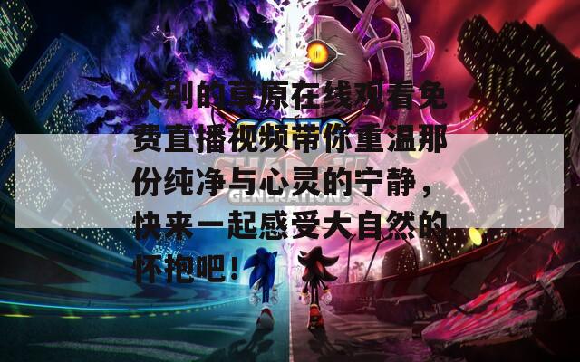 久别的草原在线观看免费直播视频带你重温那份纯净与心灵的宁静，快来一起感受大自然的怀抱吧！