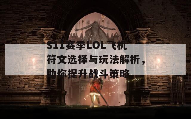 S11赛季LOL飞机符文选择与玩法解析，助你提升战斗策略