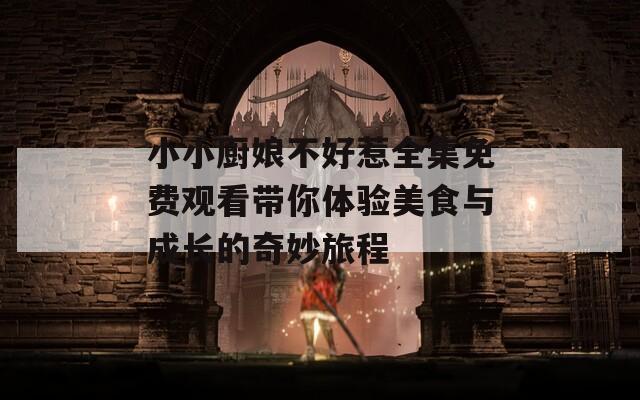小小厨娘不好惹全集免费观看带你体验美食与成长的奇妙旅程
