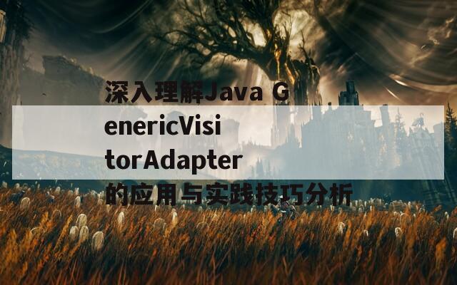 深入理解Java GenericVisitorAdapter的应用与实践技巧分析