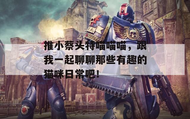 推小蔡头特喵喵喵，跟我一起聊聊那些有趣的猫咪日常吧！