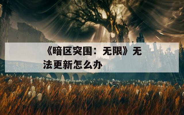 《暗区突围：无限》无法更新怎么办