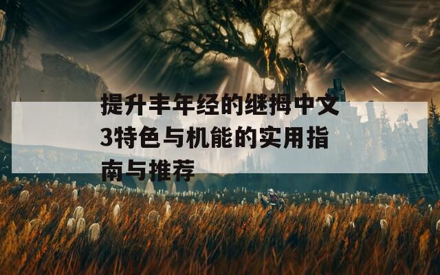 提升丰年经的继拇中文3特色与机能的实用指南与推荐