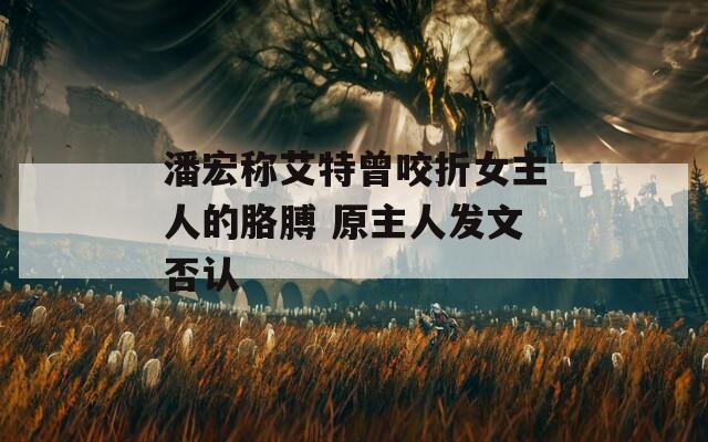 潘宏称艾特曾咬折女主人的胳膊 原主人发文否认