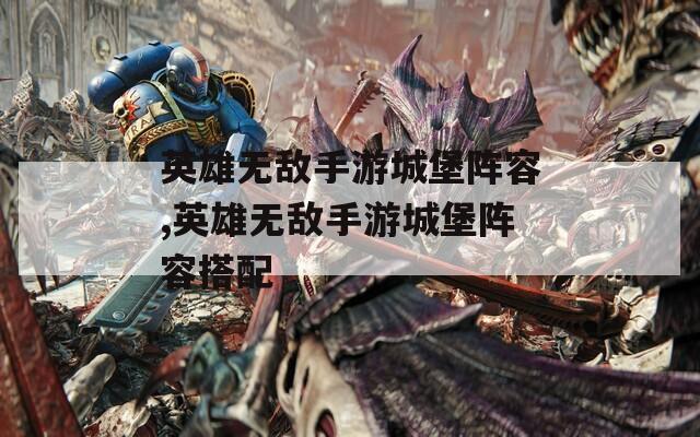 英雄无敌手游城堡阵容,英雄无敌手游城堡阵容搭配