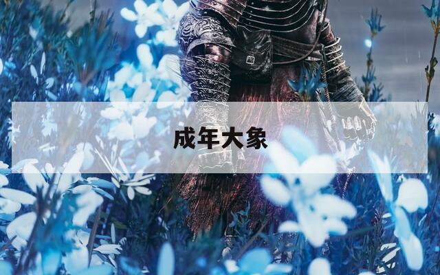 成年大象