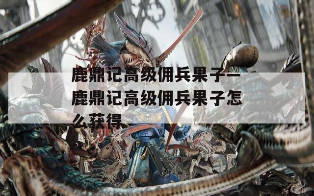 鹿鼎记高级佣兵果子—鹿鼎记高级佣兵果子怎么获得