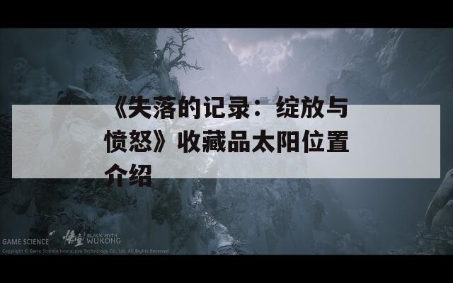 《失落的记录：绽放与愤怒》收藏品太阳位置介绍