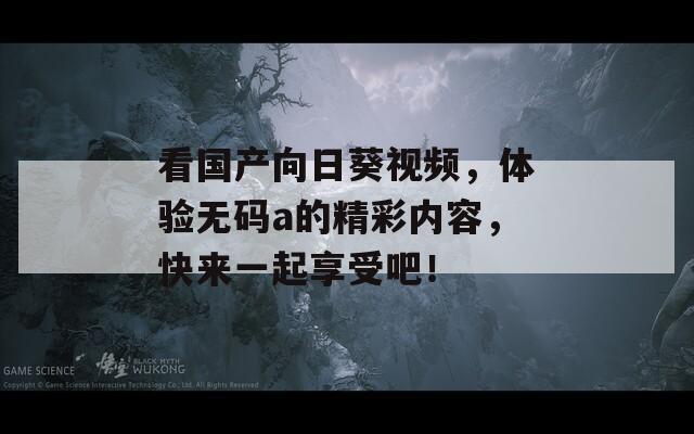 看国产向日葵视频，体验无码a的精彩内容，快来一起享受吧！