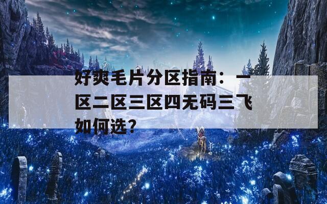 好爽毛片分区指南：一区二区三区四无码三飞如何选？