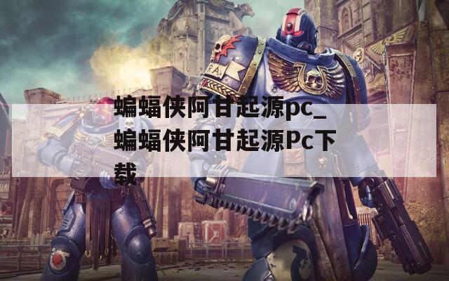 蝙蝠侠阿甘起源pc_蝙蝠侠阿甘起源Pc下载