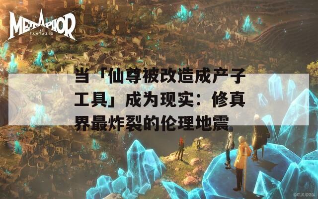 当「仙尊被改造成产子工具」成为现实：修真界最炸裂的伦理地震