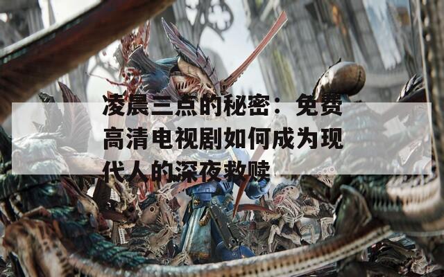 凌晨三点的秘密：免费高清电视剧如何成为现代人的深夜救赎