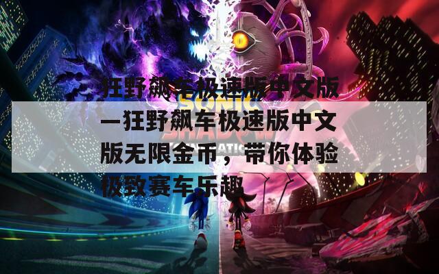 狂野飙车极速版中文版—狂野飙车极速版中文版无限金币，带你体验极致赛车乐趣