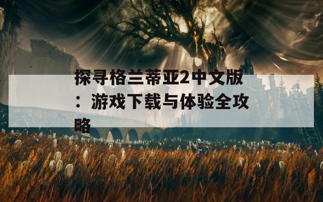 探寻格兰蒂亚2中文版：游戏下载与体验全攻略