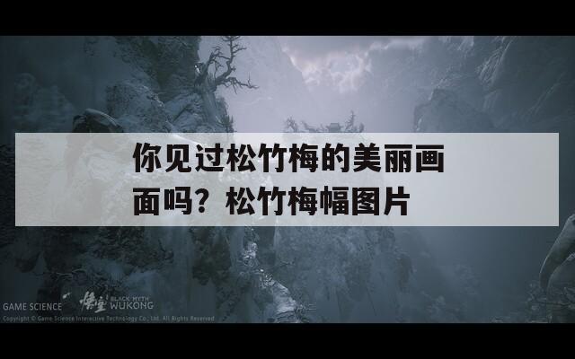 你见过松竹梅的美丽画面吗？松竹梅幅图片