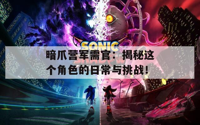 暗爪营军需官：揭秘这个角色的日常与挑战！