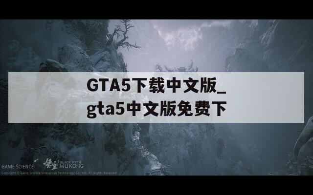 GTA5下载中文版_gta5中文版免费下