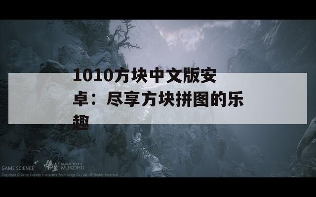 1010方块中文版安卓：尽享方块拼图的乐趣