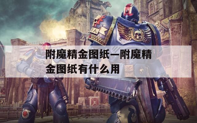 附魔精金图纸—附魔精金图纸有什么用