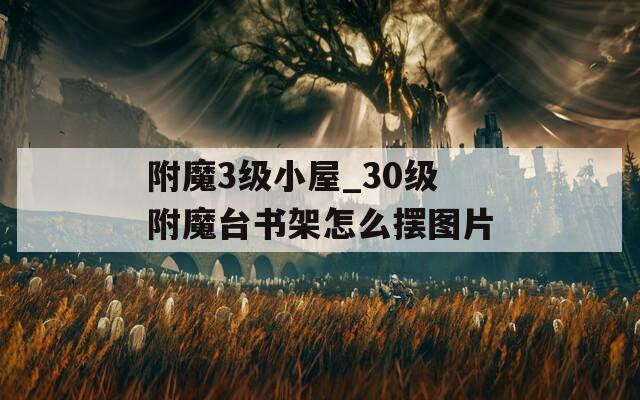附魔3级小屋_30级附魔台书架怎么摆图片