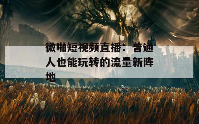 微啪短视频直播：普通人也能玩转的流量新阵地