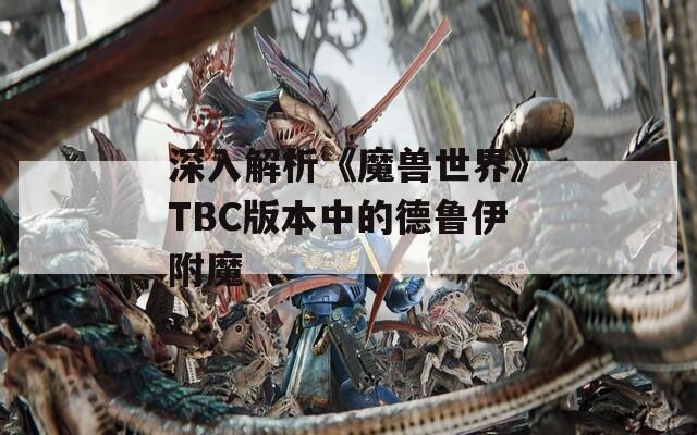 深入解析《魔兽世界》TBC版本中的德鲁伊附魔