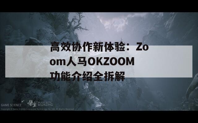 高效协作新体验：Zoom人马OKZOOM功能介绍全拆解
