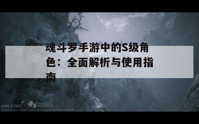 魂斗罗手游中的S级角色：全面解析与使用指南
