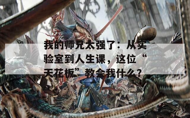我的师兄太强了：从实验室到人生课，这位“天花板”教会我什么？