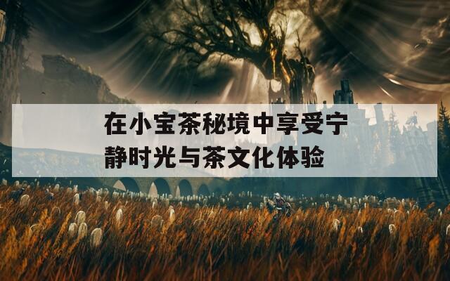 在小宝茶秘境中享受宁静时光与茶文化体验
