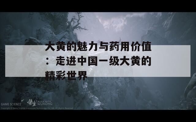 大黄的魅力与药用价值：走进中国一级大黄的精彩世界