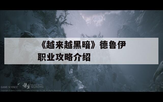 《越来越黑暗》德鲁伊职业攻略介绍