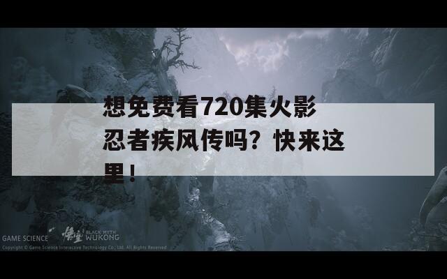 想免费看720集火影忍者疾风传吗？快来这里！